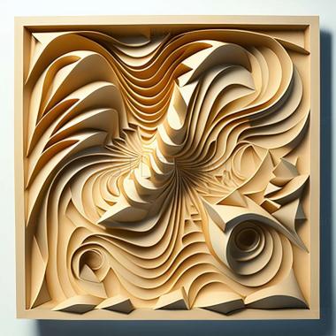 3D model abstract painting (STL)